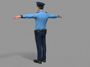 police man 3D Model