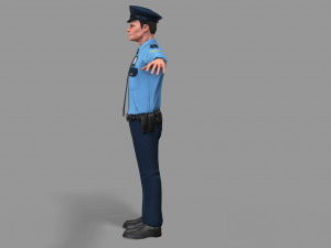 police man 3D Model