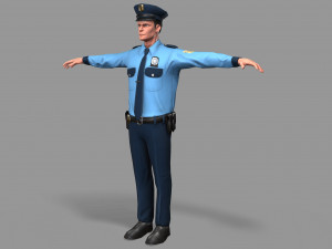 police man 3D Model