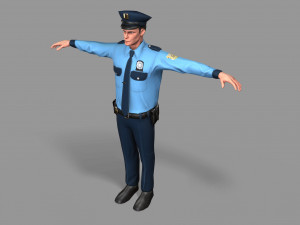 police man 3D Model