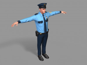 police man 3D Model