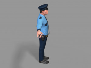 police man 3D Model