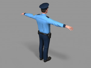 police man 3D Model