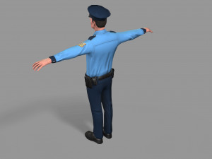 police man 3D Model