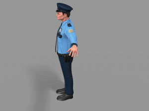 police man 3D Model