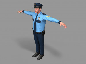 police man 3D Model