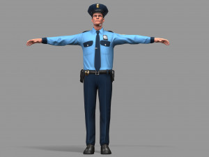 police man 3D Model
