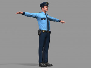 police man 3D Model