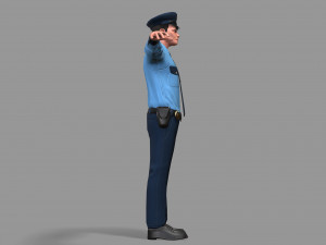 police man 3D Model