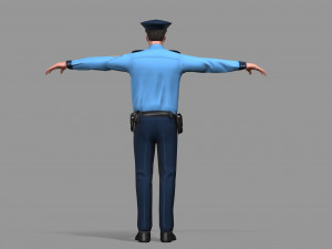 police man 3D Model