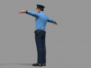 police man 3D Model