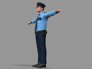 police man 3D Model