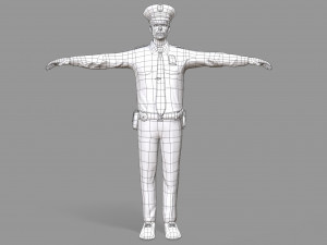 police man 3D Model