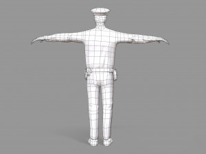 police man 3D Model