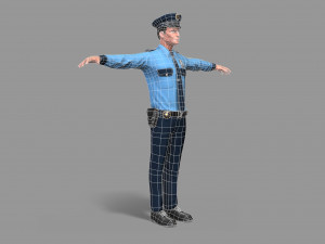 police man 3D Model