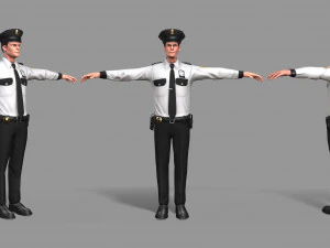 policeman 3D Model