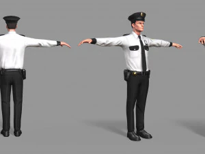policeman 3D Model