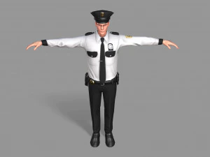 policeman 3D Model