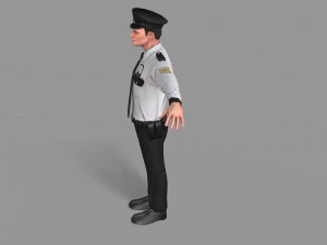 policeman 3D Model