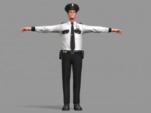 policeman 3D Model