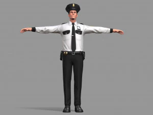 policeman 3D Model