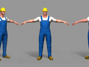 worker 3D मॉडल