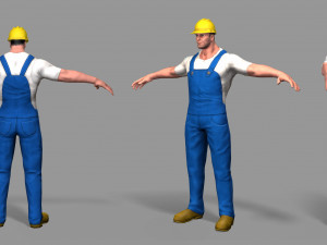 worker 3D मॉडल