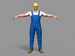 worker 3D मॉडल