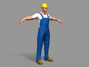 worker 3D मॉडल