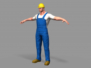 worker 3D मॉडल