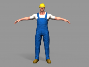 worker 3D मॉडल