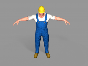 worker 3D मॉडल