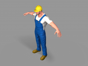 worker 3D मॉडल