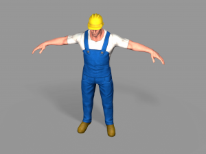 worker 3D मॉडल