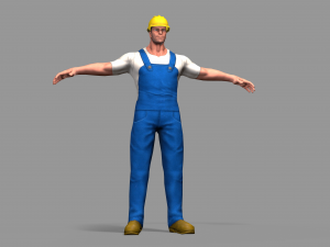 worker 3D मॉडल
