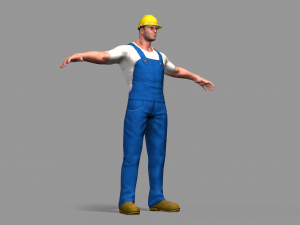 worker 3D मॉडल
