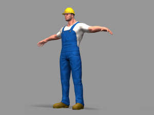 worker 3D मॉडल