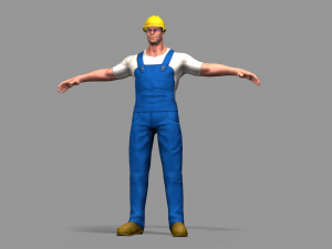 worker 3D मॉडल