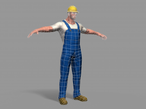 worker 3D मॉडल