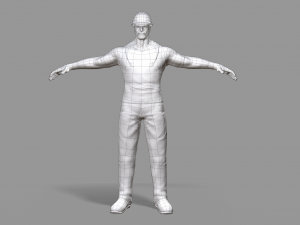 worker 3D मॉडल