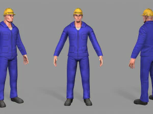노동자 3D 모델
