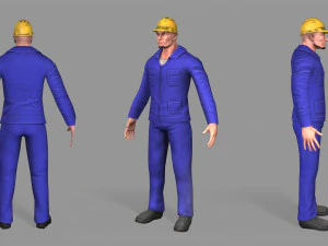 노동자 3D 모델