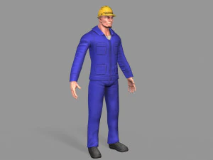 노동자 3D 모델