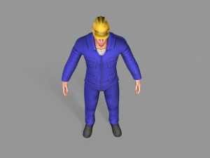 노동자 3D 모델