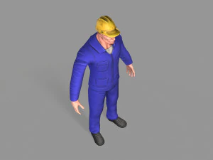 노동자 3D 모델