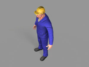 노동자 3D 모델