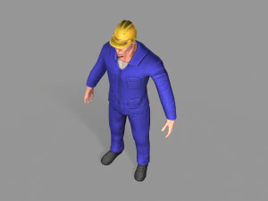 노동자 3D 모델