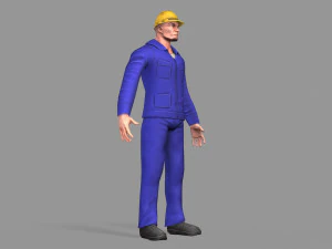 노동자 3D 모델