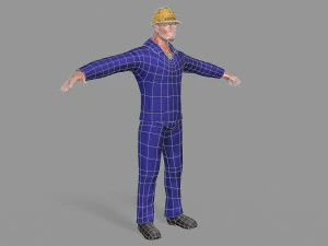 노동자 3D 모델