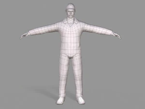노동자 3D 모델
